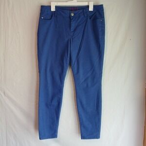 ELLE‎ Jeans Royal Blue Denim Stretch Pants Womens Size 14, Waist 36, Ins 28